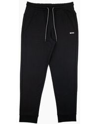 BOSS - Hadiko Embroidered Contrast Logo Track Pants 001 - Lyst