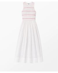 Ro&zo - Cotton Voile Shirred Bodice Dress - Lyst