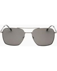 BOSS - Polarized Lens Matte Dark Ruthenium Sunglasses - Lyst