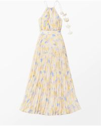 Ro&zo - Allegra Watercolour Floral Pleated Maxi Dress - Lyst