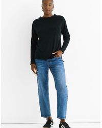 Gini London - Crew Neck Fine Knit Oversized Jumper - Lyst