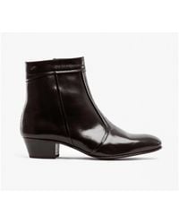 Club Cubano - Emmanuel Smooth Leather Cuban Heel Boots - Lyst