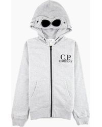 C.P. Company - Undersixteen Basic Fleece Goggle Hooded Sweatshirt M93 - Lyst