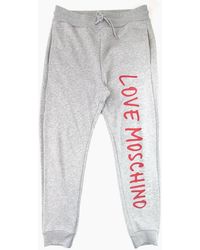 Love Moschino - Overlap Script Logo Sweatpants - Lyst
