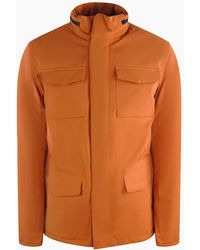 Aquascutum - Active Field Jacket Rust Jacket - Lyst