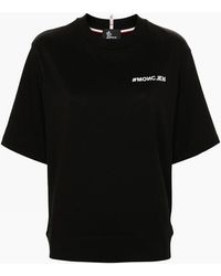 Moncler - Regular Fit Branded Cotton T-Shirt - Lyst
