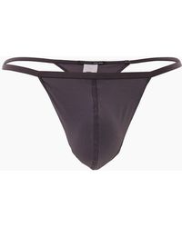 Hom - Plume Ultra-Light G-String, Anthracite - Lyst