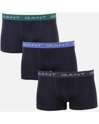 GANT - 3-Pack Boxer Trunks, Deep Forest - Lyst
