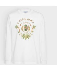 CASABLANCA - Joyaux D'Afrique Tennis Club Long Sleeve T-Shirt - Lyst
