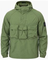 Marshall Artist - Sefton 1/4 Zip Jacket Khaki - Lyst