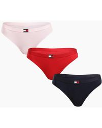 Tommy Hilfiger - 3-Pack Heritage Badge Thongs - Lyst