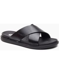 Base London - London Drift Leather Sandals - Lyst
