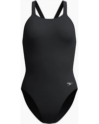 Speedo - Ladies Solid Endurasoft Leaderback One Piece Swimsuit - Lyst