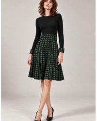 James Lakeland - Houndstooth Knitted Dress - Lyst