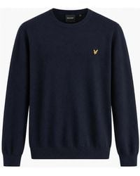 Lyle & Scott - Lyle & Scott Merino Crew Neck Jumper Dark - Lyst