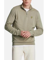 Lyle & Scott - Lyle & Scott Ml2022V Loopback Half Zip High Neck Jumper Winter Sweatshirt - Lyst