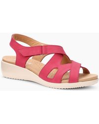 Hotter - Eliana Low Wedge Sandals - Lyst