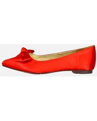 XY London - Ladies Cally Bow Pointed Ballerina Flats - Lyst