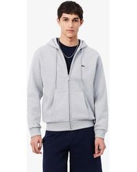 Lacoste - Fleece Full-Zip Classic Fit Hoodie - Lyst