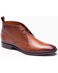Base London - London Archer Leather Tan Ankle Boots - Lyst