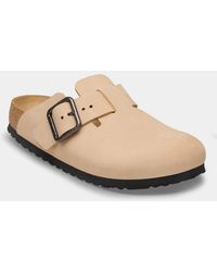 Birkenstock Boston - Wire Buckle Nubuck Leather Clogs - Lyst
