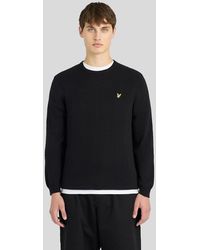 Lyle & Scott - Cotton Merino Crew Neck Jumper - Lyst