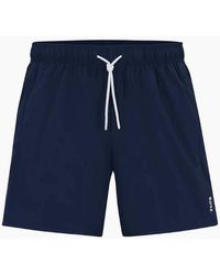 BOSS - Iconic Stripe Logo Swim Shorts - Lyst