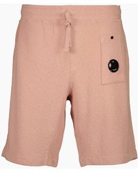C.P. Company - Malfile Fleece Lens Bermudas - Lyst
