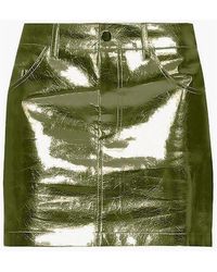 Amy Lynn - Regular Fit Metallic Patterned Mini Skirt - Lyst