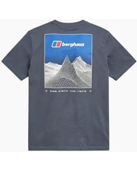 Berghaus - T Shirt Pinnacle Point Crew Neck Short Sleeve Cotton Summer Tee - Lyst
