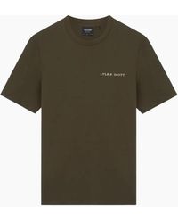 Lyle & Scott - Lyle & Scott Embroidered Logo Wilton T Shirt - Lyst
