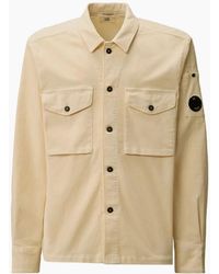 C.P. Company - Stretch Corduroy Lens Overshirt - Lyst