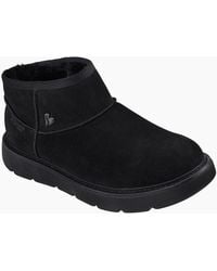Skechers - Keepsakes Cozy Mini Leather Suede/Faux Fur Boots - Lyst