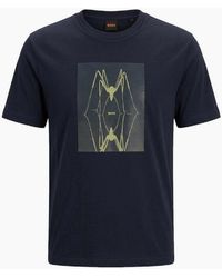 BOSS - Boss Te Creature Graphic T-Shirt Dark - Lyst