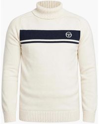 Sergio Tacchini - Damarindo Knitted Turtle Neck Jumper Maritime/Gardenia - Lyst