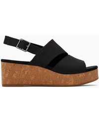 TOMS - Claudine Wedge Sandals - Lyst