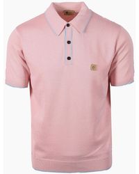 Gabicci - Lineker Knitted Polo Shirt Candy - Lyst