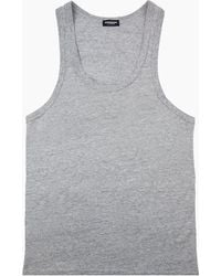 DSquared² - Back Logo Tank Top Marl - Lyst