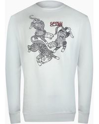 Roberto Cavalli - Cavalli Class Paisley Leopard Design Off Sweatshirt - Lyst