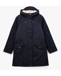 Joules - Portwell Waterproof Hoodie Raincoat With Adjustable Waist - Lyst