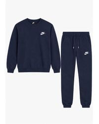 Nike - Clubfleece Crewneck Full Tracksuit Set - Lyst