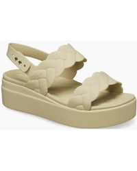 Crocs™ - Brooklyn Woven Synthetic Chai Sandals - Lyst