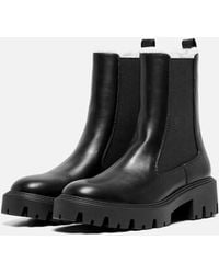 ONLY - Betty-9 Warm Lined Polyurethane Heeled Ankle Boots - Lyst