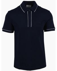Lacoste - Paris Tipped Placket Polo Midnight - Lyst