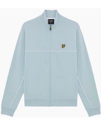 Lyle & Scott - Lyle & Scott Piped Full Zip Track Top Opal - Lyst