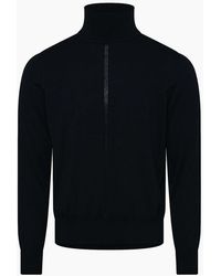 BOSS - Turtleneck High Collar Long Sleeve Regular Fit Sweater - Lyst