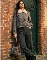 Nooki Design - Gisele Wool Check Coat - Lyst
