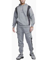 Nike - Air Fv0167 Tracksuit Fleece Jogging Bottoms Drawcord Pullover Hoodie - Lyst