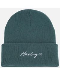 Hurley - Script Cuff 2.0 Fixed Cuff Beanie - Lyst