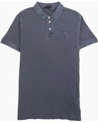 Armani Jeans - Eagle Logo Garment Dyed Polo Shirt Dark - Lyst